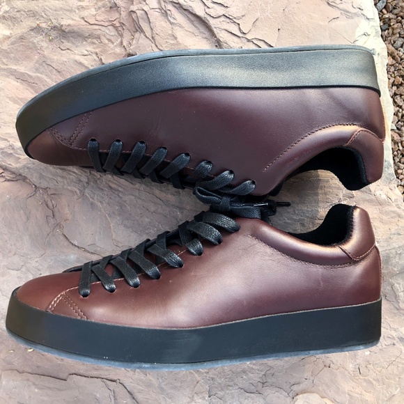 Rag & Bone Leather Lace Up Low Top Sneakers Sz10 - Picture 2 of 8